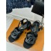 Louis Vuitton LV Isola Sandal 55mm in Black Calfskin Louis Vuitton LV Isola Sandal 55mm in Black Calfskin
