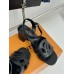 Louis Vuitton LV Isola Sandal 55mm in Black Calfskin Louis Vuitton LV Isola Sandal 55mm in Black Calfskin