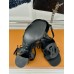 Louis Vuitton LV Isola Sandal 55mm in Black Calfskin Louis Vuitton LV Isola Sandal 55mm in Black Calfskin