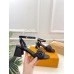 Louis Vuitton Shake Sandals 55mm in Black Perforated Leather