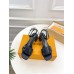 Louis Vuitton Shake Sandals 55mm in Black Perforated Leather