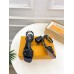Louis Vuitton Shake Sandals 55mm in Black Perforated Leather