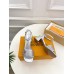 Louis Vuitton Shake Sandals 55mm in Silver Perforated Lambskin