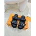 Louis Vuitton Bom Dia Comfort Mules in Blue Monogram Denim Louis Vuitton Bom Dia Comfort Mules in Blue Monogram Denim