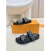 Louis Vuitton Bom Dia Comfort Mules in Blue Monogram Denim Louis Vuitton Bom Dia Comfort Mules in Blue Monogram Denim