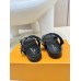 Louis Vuitton Bom Dia Comfort Mules in Blue Monogram Denim Louis Vuitton Bom Dia Comfort Mules in Blue Monogram Denim