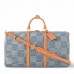 Louis Vuitton Keepall Bandouliere 50 Bag in Damier Denim 3D Canvas N40739 Louis Vuitton Keepall Bandouliere 50 Bag in Damier Denim 3D Canvas N40739