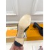 Louis Vuitton LV Isola Slides 45mm in Black Calfskin Louis Vuitton LV Isola Slides 45mm in Black Calfskin