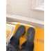 Louis Vuitton LV Isola Slides 45mm in Black Calfskin Louis Vuitton LV Isola Slides 45mm in Black Calfskin