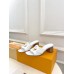 Louis Vuitton LV Isola Slides 45mm in White Calfskin Louis Vuitton LV Isola Slides 45mm in White Calfskin