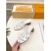Louis Vuitton LV Isola Slides 45mm in White Calfskin Louis Vuitton LV Isola Slides 45mm in White Calfskin