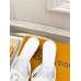 Louis Vuitton LV Isola Slides 45mm in White Calfskin Louis Vuitton LV Isola Slides 45mm in White Calfskin