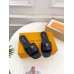 Louis Vuitton LV Capri Slides in Black Calfskin Louis Vuitton LV Capri Slides in Black Calfskin