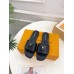 Louis Vuitton LV Capri Slides in Black Calfskin Louis Vuitton LV Capri Slides in Black Calfskin