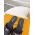 Louis Vuitton LV Capri Slides in Black Calfskin Louis Vuitton LV Capri Slides in Black Calfskin