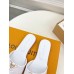Louis Vuitton LV Capri Slides in White Calfskin Louis Vuitton LV Capri Slides in White Calfskin
