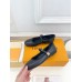 Louis Vuitton Romy Flat Ballerinas in Black Lambskin