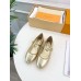 Louis Vuitton Romy Flat Ballerinas in Gold Metallic Lambskin Louis Vuitton Romy Flat Ballerinas in Gold Metallic Lambskin
