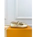 Louis Vuitton Romy Flat Ballerinas in Gold Metallic Lambskin Louis Vuitton Romy Flat Ballerinas in Gold Metallic Lambskin