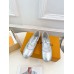 Louis Vuitton Romy Flat Ballerinas in Silver Metallic Lambskin Louis Vuitton Romy Flat Ballerinas in Silver Metallic Lambskin