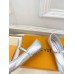 Louis Vuitton Romy Flat Ballerinas in Silver Metallic Lambskin Louis Vuitton Romy Flat Ballerinas in Silver Metallic Lambskin