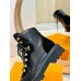 Louis Vuitton Territory Flat Ranger Boots in Black Leather and Suede Louis Vuitton Territory Flat Ranger Boots in Black Leather and Suede