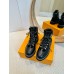 Louis Vuitton Territory Flat Ranger Boots in Black Leather and Suede Louis Vuitton Territory Flat Ranger Boots in Black Leather and Suede