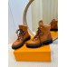 Louis Vuitton Territory Flat Ranger Boots in Brown Leather and Suede Louis Vuitton Territory Flat Ranger Boots in Brown Leather and Suede