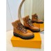 Louis Vuitton Territory Flat Ranger Boots in Brown Leather and Suede Louis Vuitton Territory Flat Ranger Boots in Brown Leather and Suede