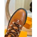 Louis Vuitton Territory Flat Ranger Boots in Brown Leather and Suede Louis Vuitton Territory Flat Ranger Boots in Brown Leather and Suede