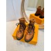 Louis Vuitton Territory Flat Ranger Boots in Brown Leather and Suede Louis Vuitton Territory Flat Ranger Boots in Brown Leather and Suede