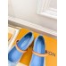 Louis Vuitton Romy Flat Ballerinas in Monogram Denim Louis Vuitton Romy Flat Ballerinas in Monogram Denim