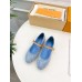 Louis Vuitton Romy Flat Ballerinas in Monogram Denim Louis Vuitton Romy Flat Ballerinas in Monogram Denim