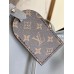 Louis Vuitton CarryAll Dark MM Bag in Grey Lambskin M12583