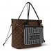 Louis Vuitton Neverfull Inside Out MM Bag in Leather and Monogram M11946 Louis Vuitton Neverfull Inside Out MM Bag in Leather and Monogram M11946