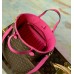 Louis Vuitton Neverfull Inside Out BB Bag in Leather and Monogram M12106 Louis Vuitton Neverfull Inside Out BB Bag in Leather and Monogram M12106