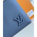 Louis Vuitton Takeoff Pouch in Navy Blue LV Aerogram Leather M11486 Louis Vuitton Takeoff Pouch in Navy Blue LV Aerogram Leather M11486