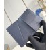 Louis Vuitton Pocket Organizer in Navy Blue LV Aerogram Leather M11489 Louis Vuitton Pocket Organizer in Navy Blue LV Aerogram Leather M11489