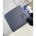 Louis Vuitton Multiple Wallet in Navy Blue LV Aerogram Leather M11531 Louis Vuitton Multiple Wallet in Navy Blue LV Aerogram Leather M11531