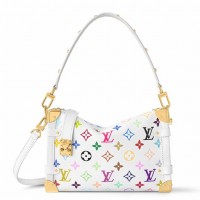 Louis Vuitton LV x TM Side Trunk MM Bag in Monogram Multicolored Leather M14046