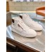 Louis Vuitton Men's Rivoli High-top Sneakers In White Mesh Louis Vuitton Men's Rivoli High-top Sneakers In White Mesh