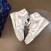 Louis Vuitton Men's LV Trainer High-top Sneakers In White Leather Louis Vuitton Men's LV Trainer High-top Sneakers In White Leather
