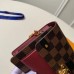 Louis Vuitton Vavin Chain Wallet In Damier Ebene Canvas N60222