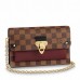 Louis Vuitton Vavin Chain Wallet In Damier Ebene Canvas N60222