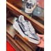 Louis Vuitton Men's LV Trainer Sneakers In Silver Metallic Leather Louis Vuitton Men's LV Trainer Sneakers In Silver Metallic Leather
