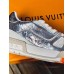Louis Vuitton Men's LV Trainer Sneakers In Silver Metallic Leather Louis Vuitton Men's LV Trainer Sneakers In Silver Metallic Leather