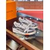 Louis Vuitton Men's LV Trainer Sneakers In Silver Metallic Leather Louis Vuitton Men's LV Trainer Sneakers In Silver Metallic Leather