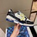 Louis Vuitton Men's LV Trainer Sneakers In White/Black Leather Louis Vuitton Men's LV Trainer Sneakers In White/Black Leather