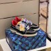 Louis Vuitton Men's LV Trainer Sneakers In Black/Grey Leather Louis Vuitton Men's LV Trainer Sneakers In Black/Grey Leather