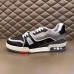 Louis Vuitton Men's LV Trainer Sneakers In Black/Grey Calfskin Louis Vuitton Men's LV Trainer Sneakers In Black/Grey Calfskin